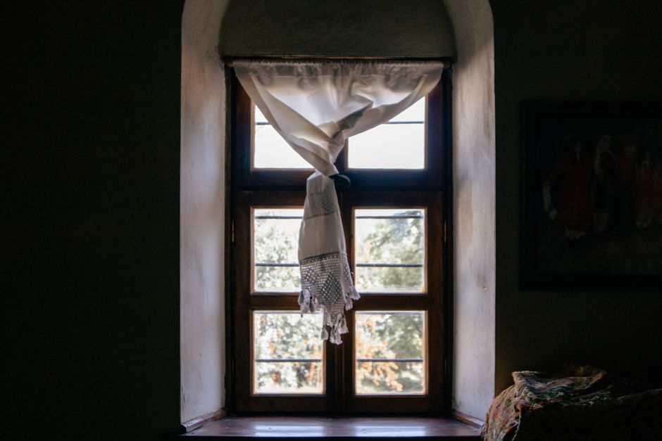 Sunlight streaming through modern energy efficient vinyl windows